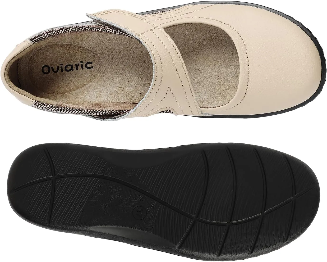 Women's Classic Comfort Mary Jane Flats Fashion Casual Dress Shoes Cute Closed Toe Slip On Lightweight Breathable Walking Shoes