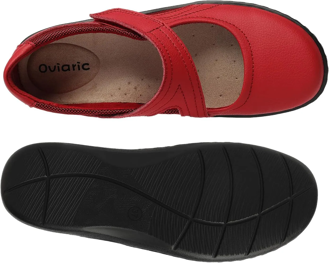Women's Classic Comfort Mary Jane Flats Fashion Casual Dress Shoes Cute Closed Toe Slip On Lightweight Breathable Walking Shoes