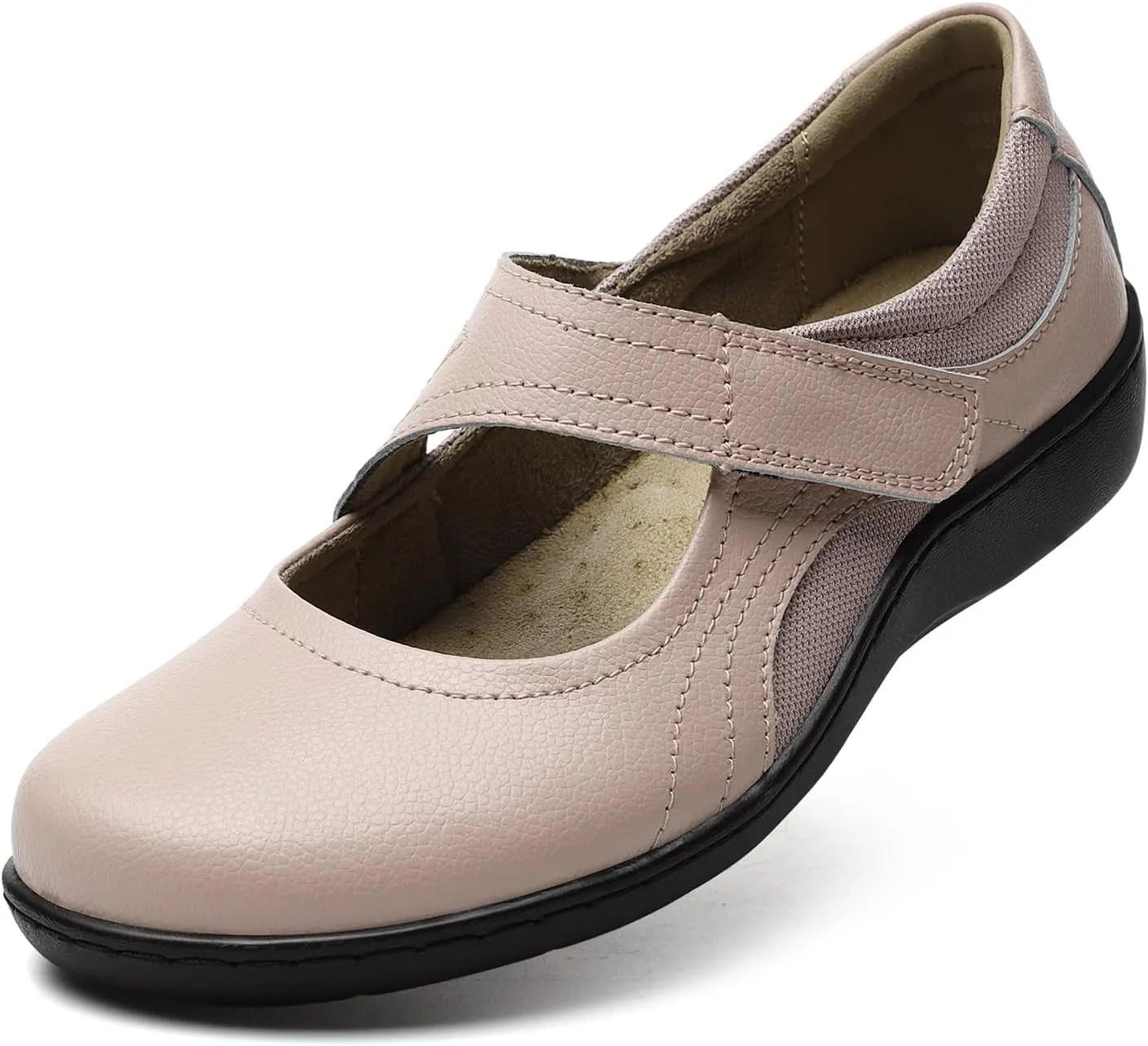 Women's Classic Comfort Mary Jane Flats Fashion Casual Dress Shoes Cute Closed Toe Slip On Lightweight Breathable Walking Shoes