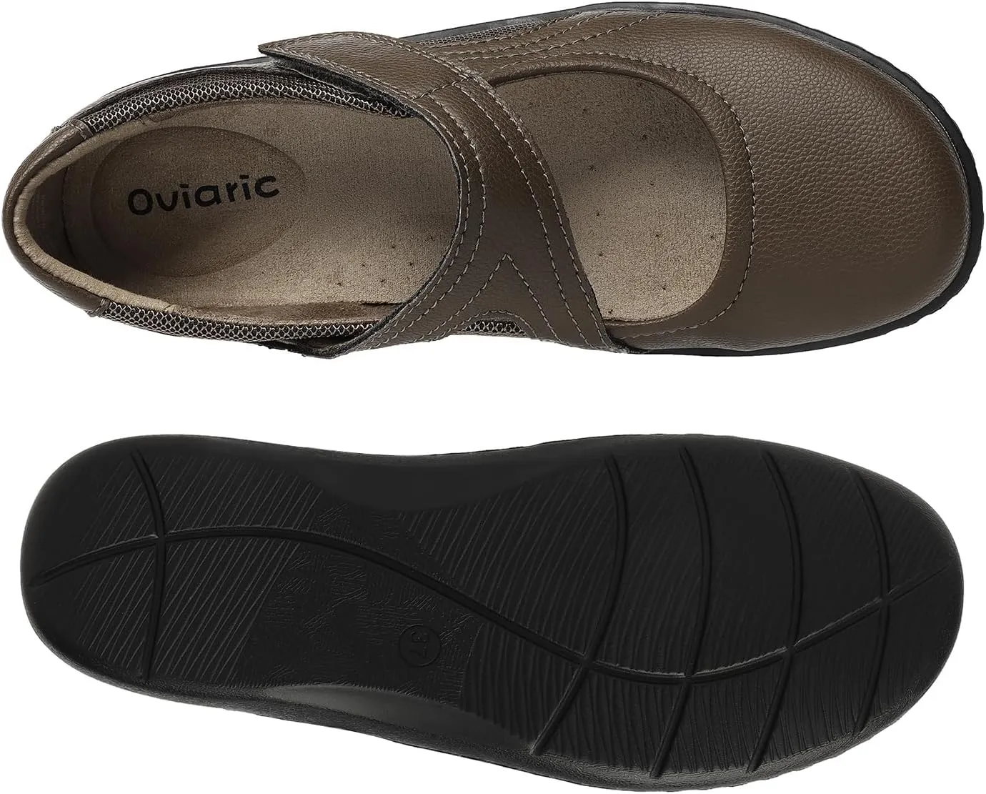 Women's Classic Comfort Mary Jane Flats Fashion Casual Dress Shoes Cute Closed Toe Slip On Lightweight Breathable Walking Shoes