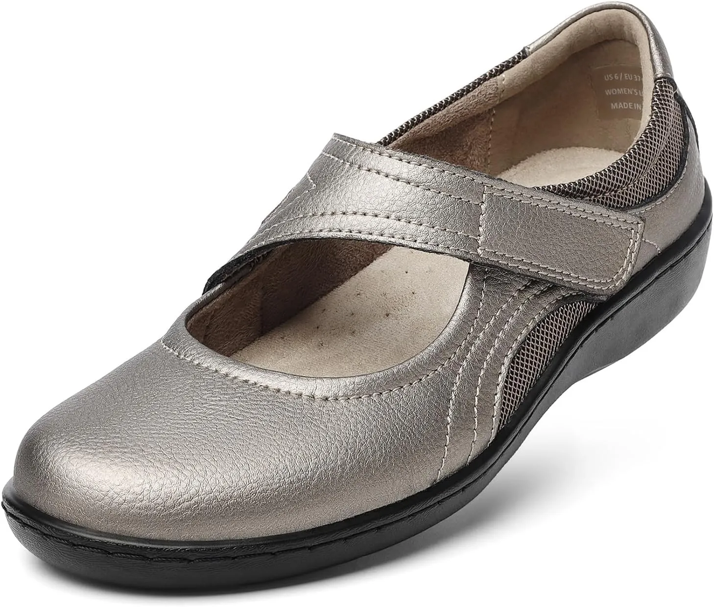 Women's Classic Comfort Mary Jane Flats Fashion Casual Dress Shoes Cute Closed Toe Slip On Lightweight Breathable Walking Shoes