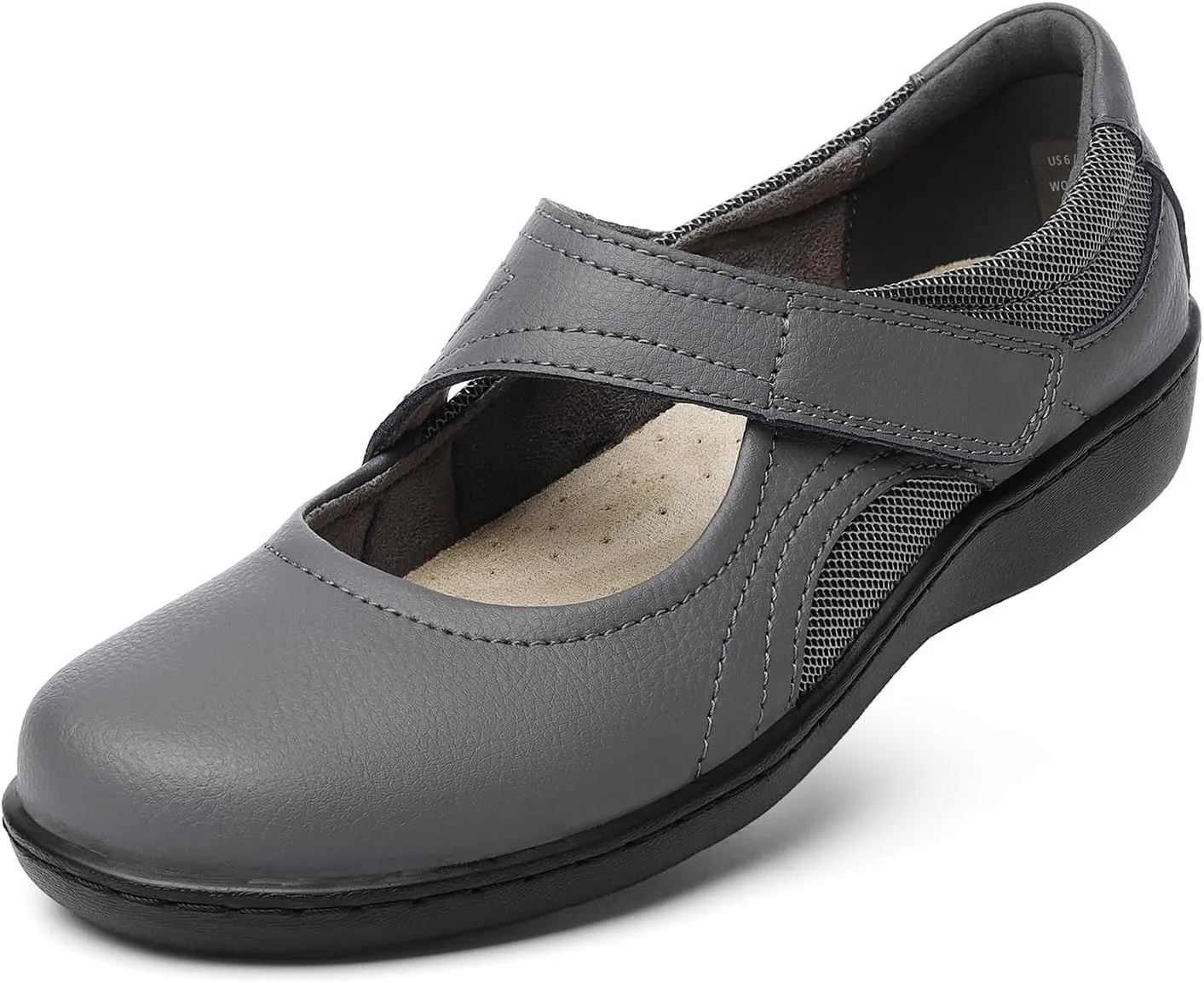 Women's Classic Comfort Mary Jane Flats Fashion Casual Dress Shoes Cute Closed Toe Slip On Lightweight Breathable Walking Shoes