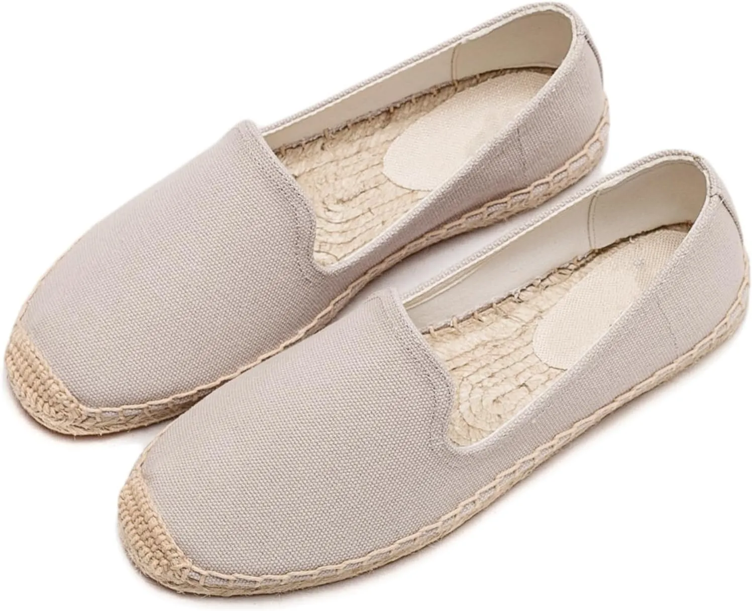 Women's Flat Espadrilles - Soft Women Sneakers Handcrafted Canvas Espadrille Fashion Simple Design Non-Slip Sole Suitable for Summer,Spring,Autumn