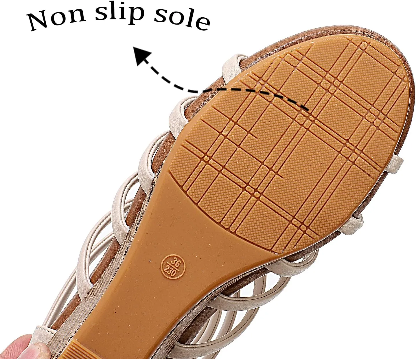 Womens Gladiator Sandals Zipper Strappy Wedge Sandal Roman Shoes For girls