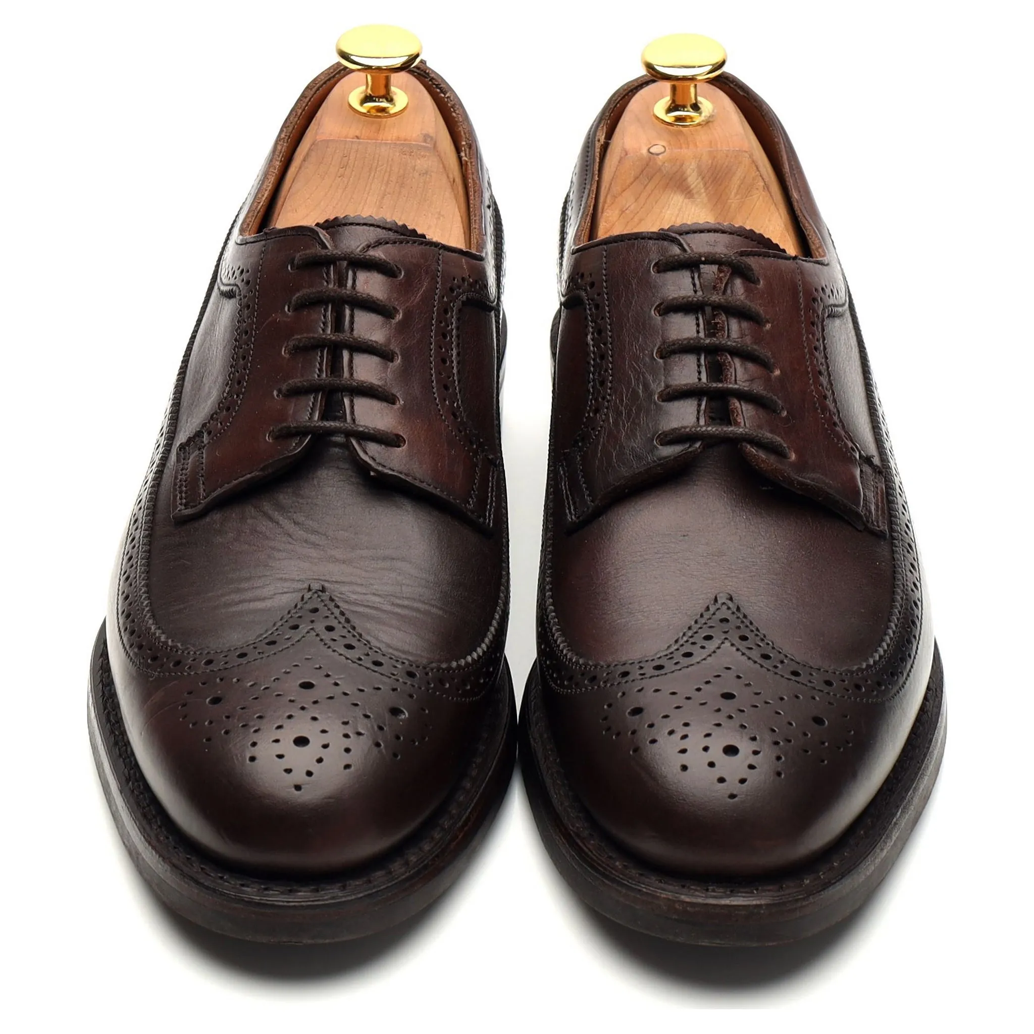 Women's 'Maude' Dark Brown Leather Derby Brogues UK 6 D