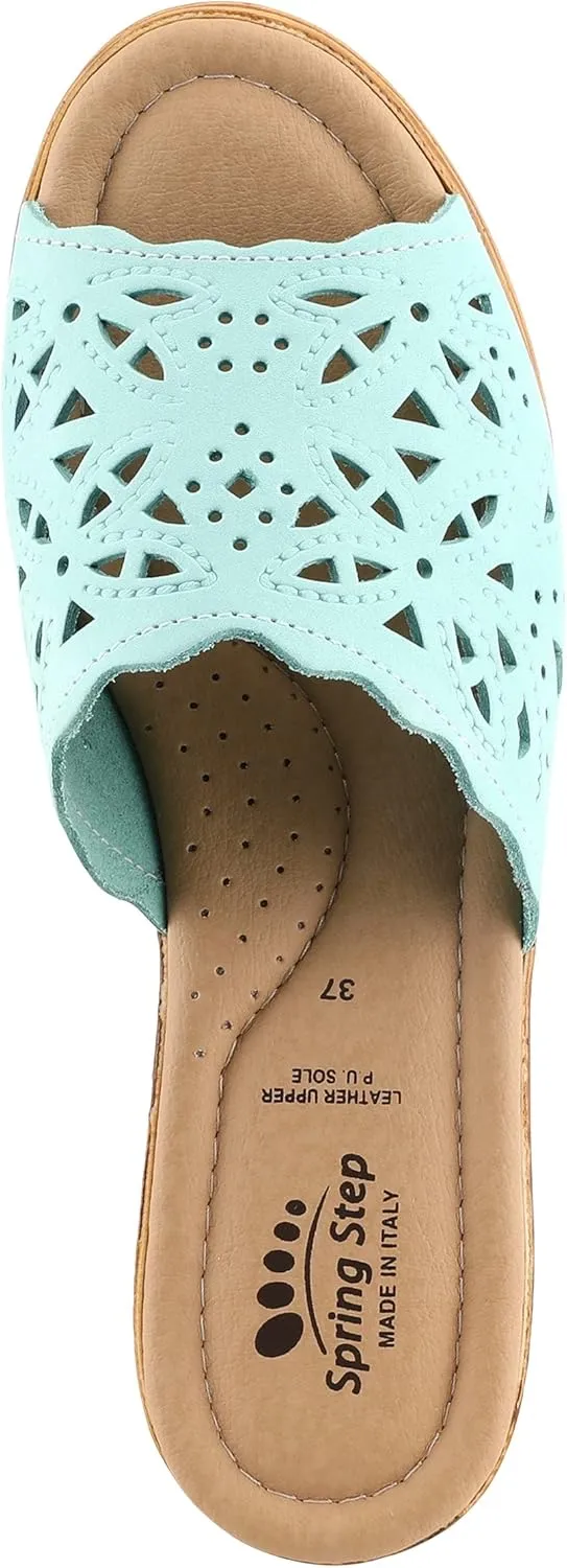Women's Spring Step ESTELLA Fashion Wedge Slide Sandals