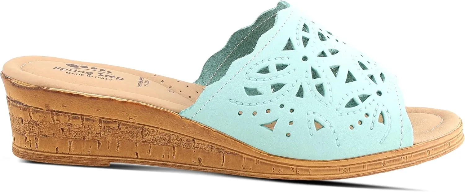 Women's Spring Step ESTELLA Fashion Wedge Slide Sandals