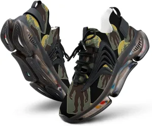 Woodsy Bigfoot Running Shoes Low Top Basketball Shoes for Men Tennis Sport Fitness Cross Trainers Walking Casual Hiking