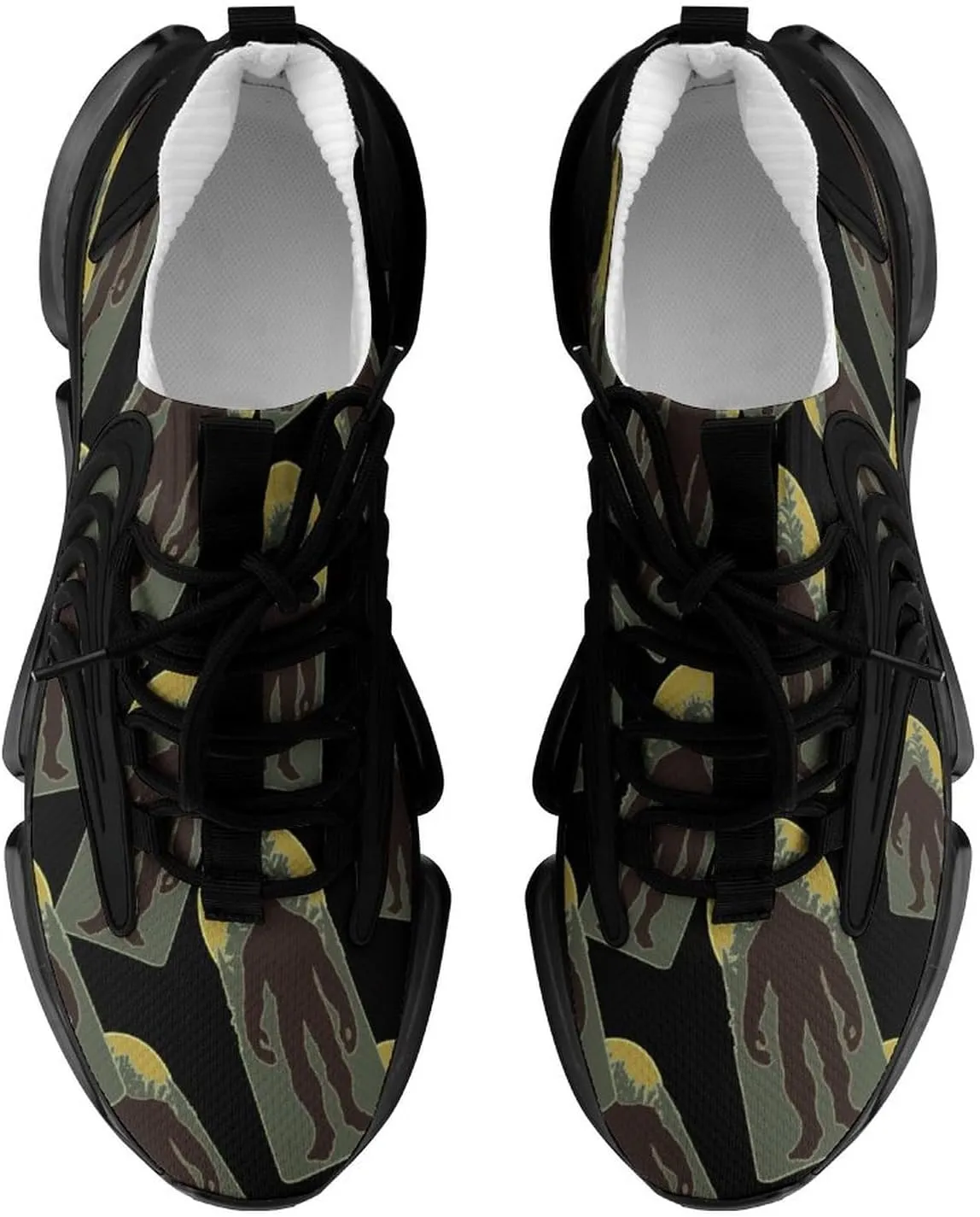 Woodsy Bigfoot Running Shoes Low Top Basketball Shoes for Men Tennis Sport Fitness Cross Trainers Walking Casual Hiking