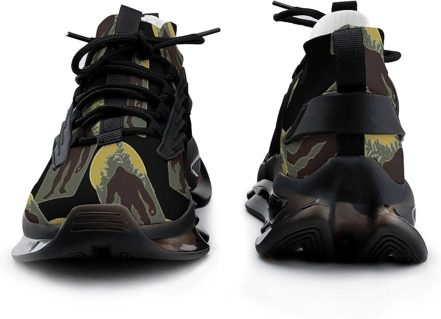 Woodsy Bigfoot Running Shoes Low Top Basketball Shoes for Men Tennis Sport Fitness Cross Trainers Walking Casual Hiking