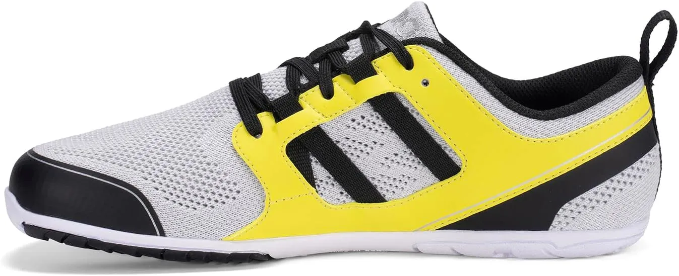Xero Shoes Men's Zelen Barefoot Running Shoes, Gray/Sulphur, 12.5
