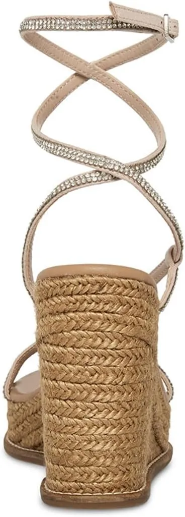 XYD Women's Open Toe Straps Espadrilles Wedge Sandals Ankle Strappy Platform Heel Gladiator Summer Casual Roman Shoes