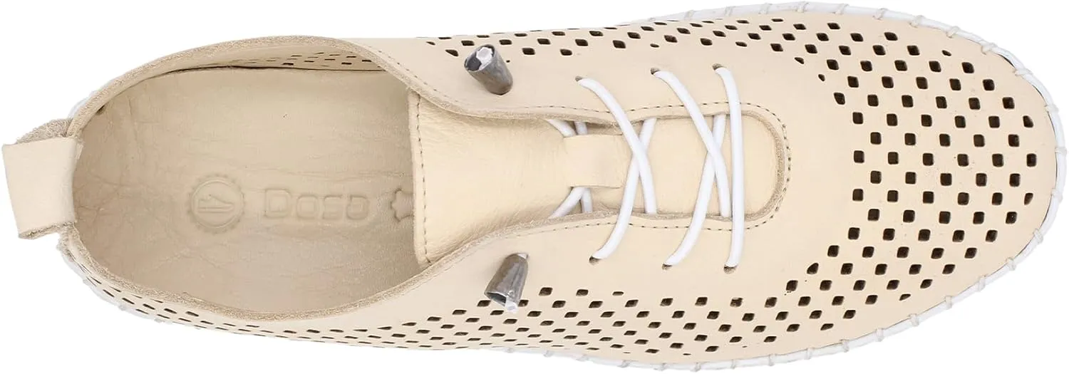 Yalova Women's Elastic Slip-On Shoes – Soft Perforated Leather, Handstitched Summer Shoe | Made in Turkey |