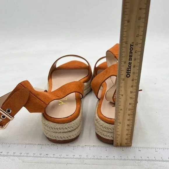 YDN Women Open Toe Ankle Strap Wedge Low Heel Espadrille Sandals Platform Summer