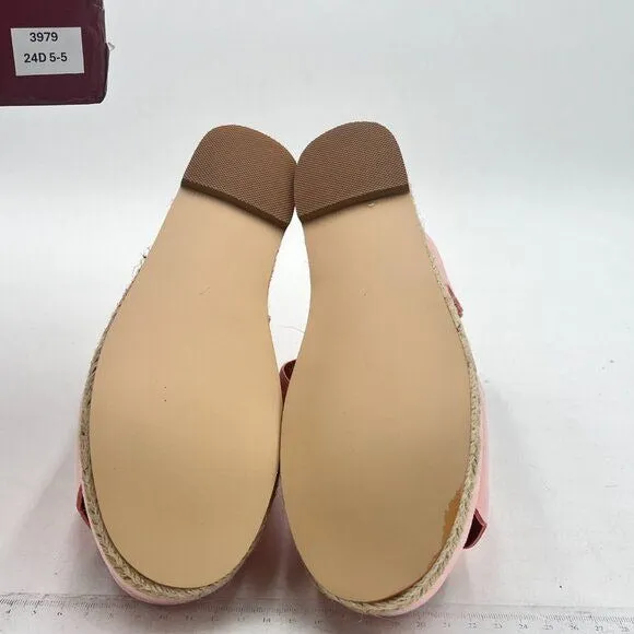 YDN Women Open Toe Platform Espadrille Sandals Ankle Strap Wedge Heel Pumps Wavy
