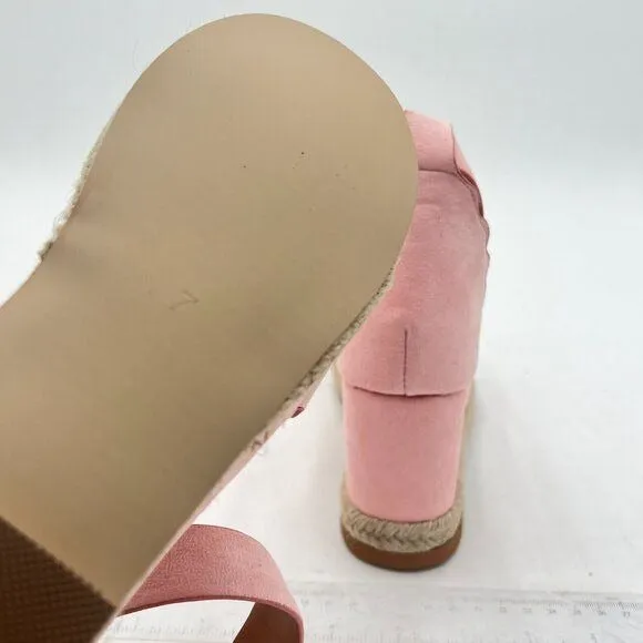 YDN Women Open Toe Platform Espadrille Sandals Ankle Strap Wedge Heel Pumps Wavy